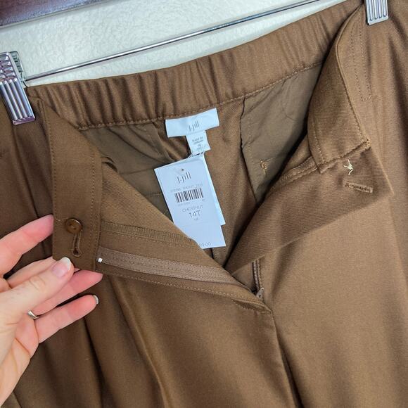 J. Jill Brown Dress Trousers 14T - Picture 4 of 9
